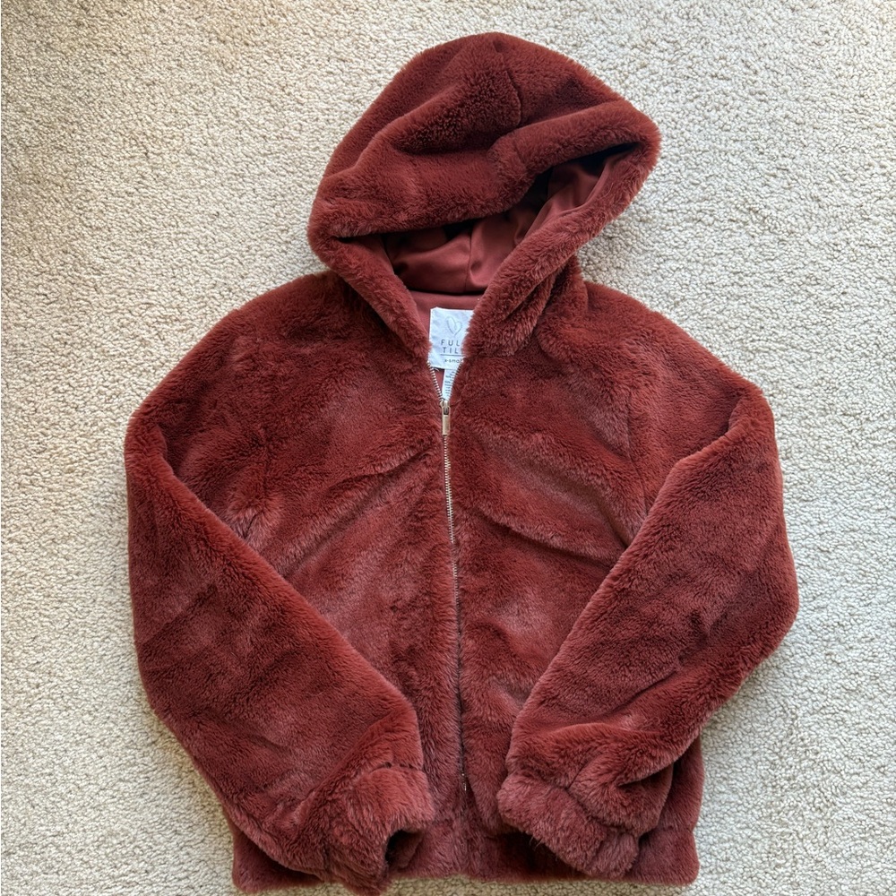Full Tilt Cozy Faux Fur Junior Girls Jacket size XSmall